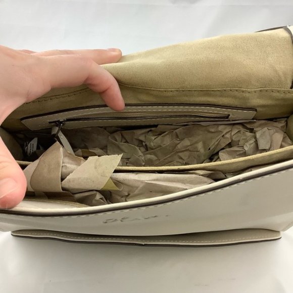 NWT Philo Elite Leather Envelope Clutch in Ivory - Picture 5 of 5